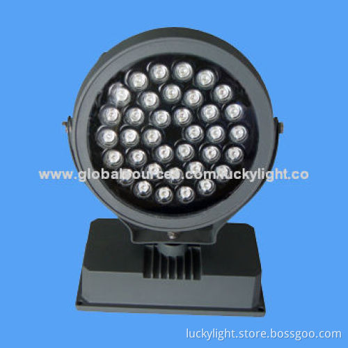 36W LED High-power LED Floodlight with Aluminum Alloy Body and PMMA/Glass Diffuser